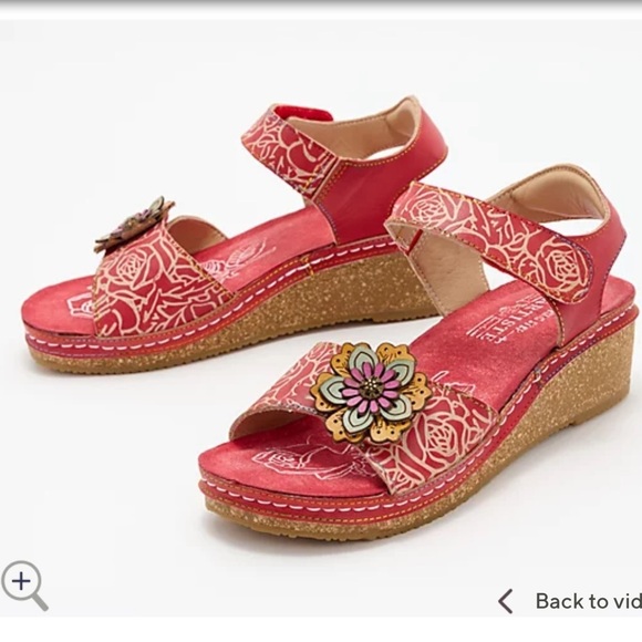 L'artiste By Spring Step‎ Cuteness Sandals
Women's 8.5 / 39 RED Multic… - Picture 6 of 6